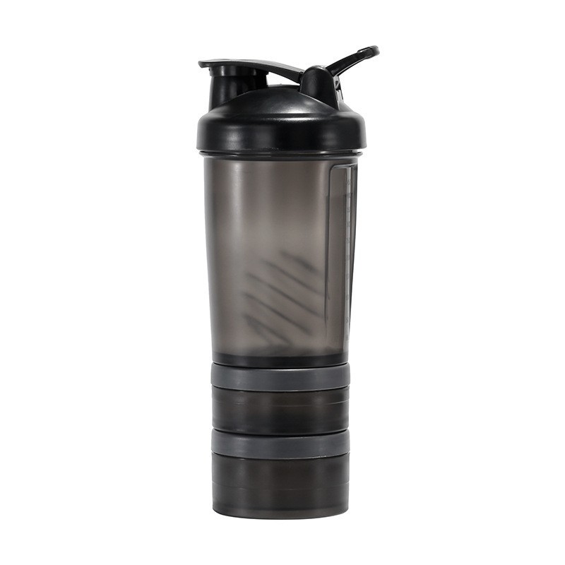Shaker bottle with storage