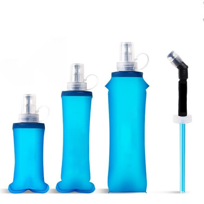 soft flask with straw